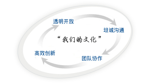 透明開放,坦誠溝通,團隊協作,高效創新